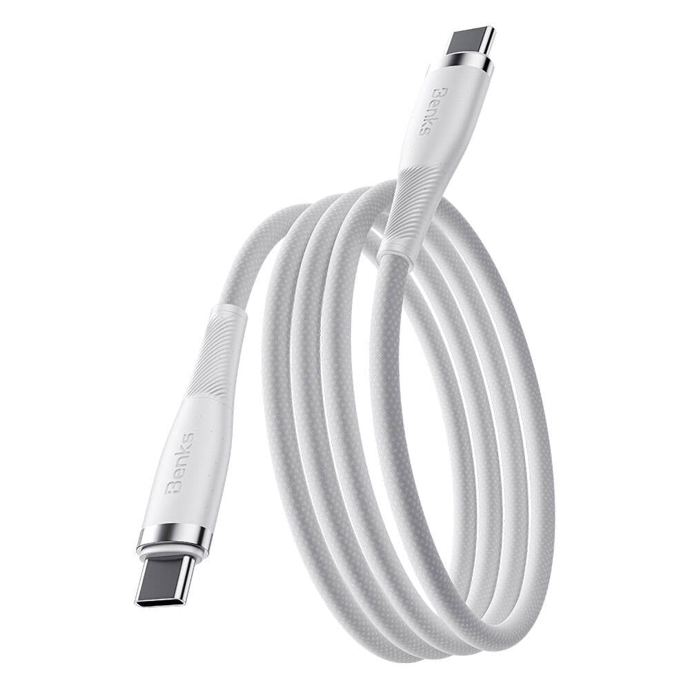 Benks D47 Type-C to Type-C PD 3.0 Örgülü Şarj ve Data Kablosu 100W 1 Metre Benks D47 Type-C to Type-C PD 3.0 Örgülü Şarj ve Data Kablosu 100W 1 Metre